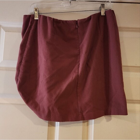 Wild Fable Chic Mauve Mini Skirt with Knot Detail size 16 - Picture 3 of 3